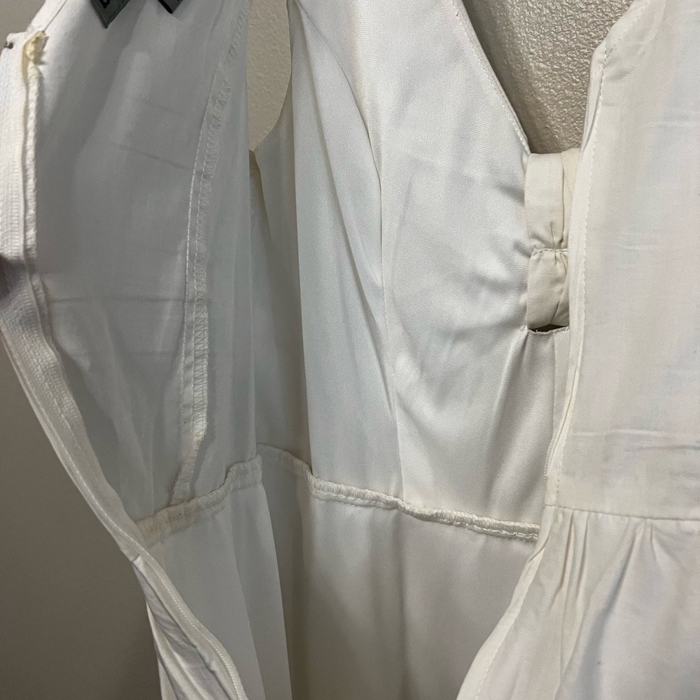 Bailey Blue Classic Mini White Dress Tie Front Detail Size Medium Sailor Summer - Picture 8 of 11